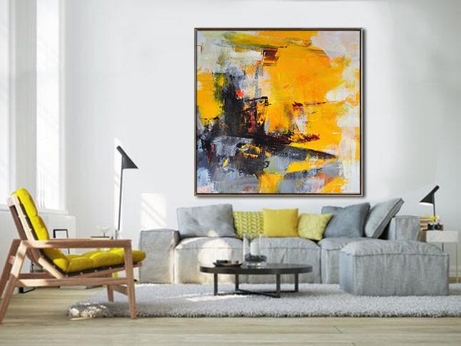 Palette Knife Contemporary Art #L45A - Click Image to Close